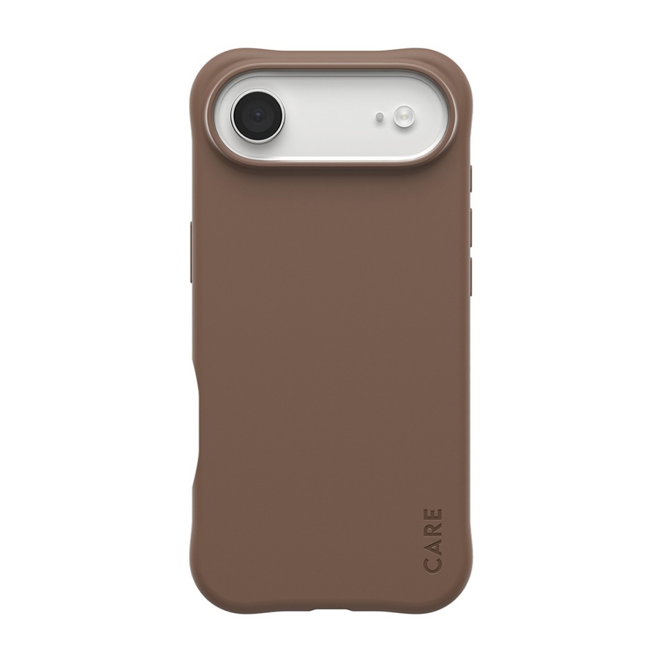 Husa pentru iPhone 17 Air, PanzerGlass, CARE Fashionable Case, Silicon Soft Touch Slim Eco-Friendly cu Protectie Avansata si Compatibilitate Wireless, Antialunecare, Antiamprenta, Maro