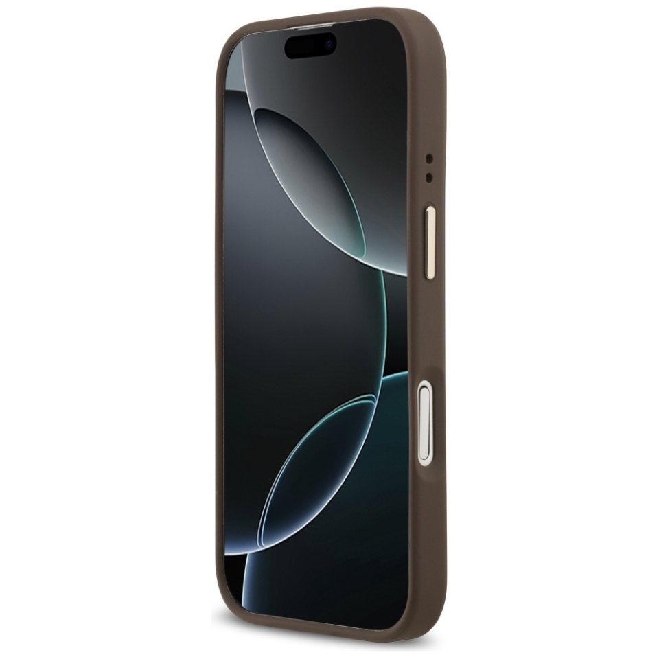 Husa pentru iPhone 17, Guess, Hardcase 4G Classic MagSafe, Maro - 3 | YEO