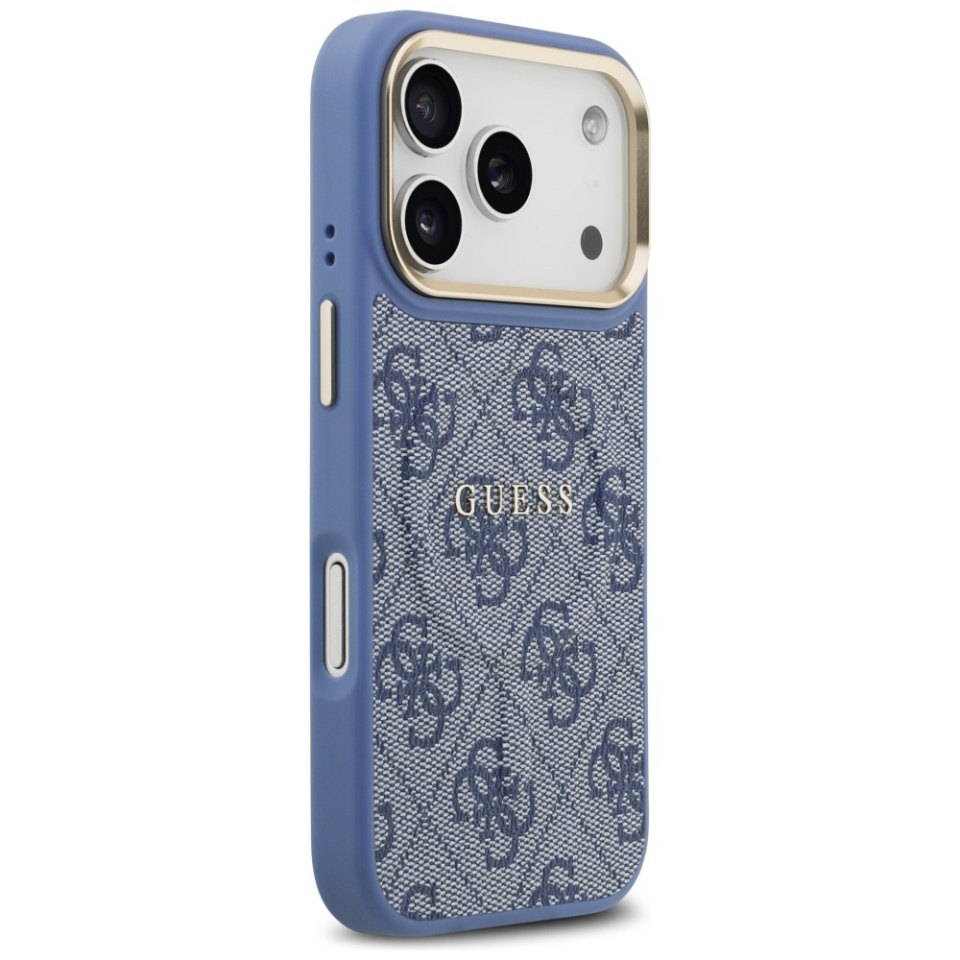 Husa pentru iPhone 17 Pro, Guess, Hardcase 4G Classic MagSafe, Albastru - 3 | YEO
