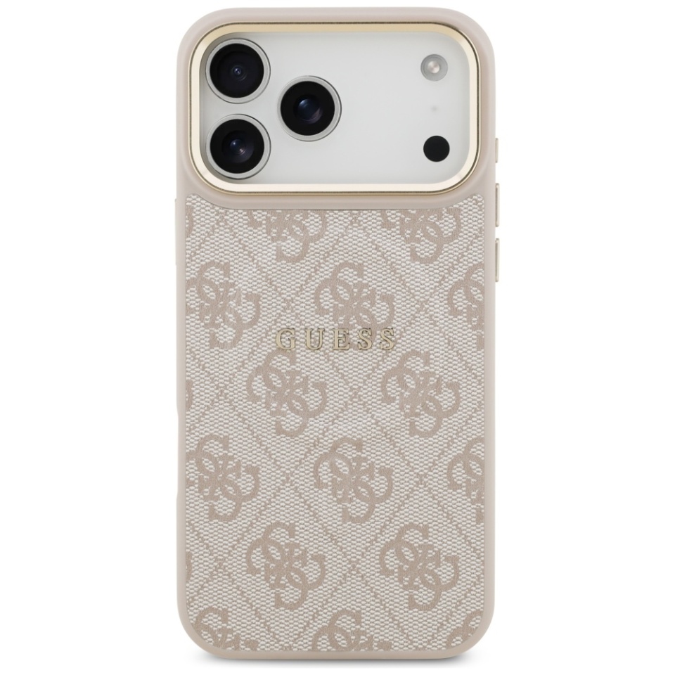 Husa pentru iPhone 17 Pro, Guess, Hardcase 4G Classic MagSafe, Roz - 2 | YEO