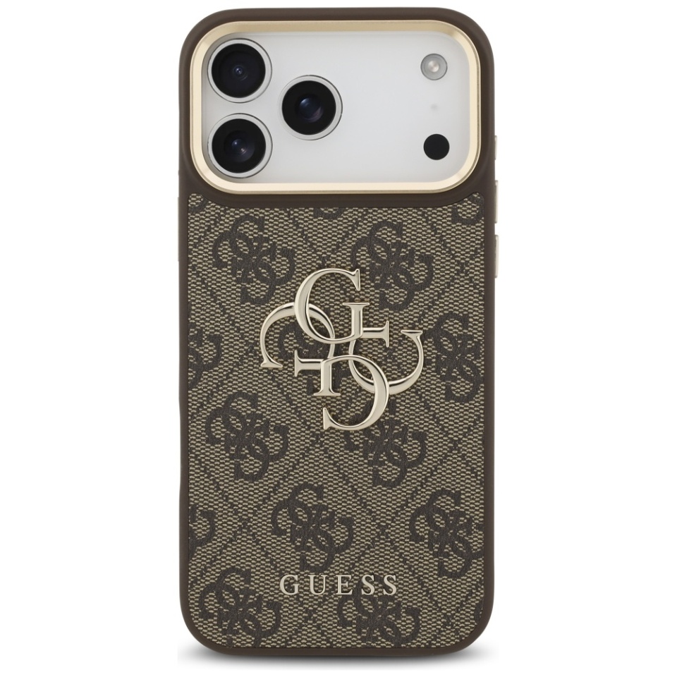 Husa pentru iPhone 17 Pro Max, Silicon 4G Big Metal Logo, Protectie Slim, Maro - 2 | YEO