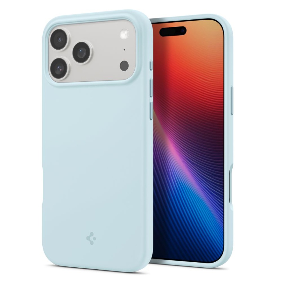 Husa pentru iPhone 17 Pro Max, Spigen Silicone Fit MagSafe, Bleu