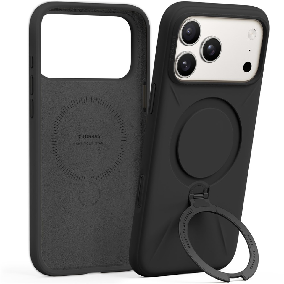 Husa pentru iPhone 17 Pro Max, Torras QPRO Silicone, Negru - 1 | YEO