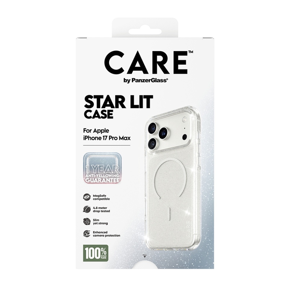 Husa pentru iPhone 17 Pro, PanzerGlass, CARE Flagship Urban Explorer Star Lit White MagSafe, Anti-Soc 4.8m, Anti-Ingalbenire, Design Slim, Compatibila MagSafe, Transparenta - 7
