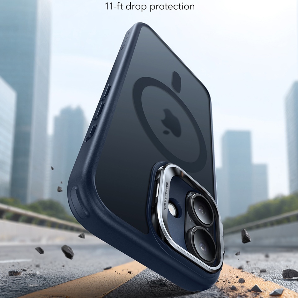 Husa pentru iPhone 17, slim, ESR Classic Hybrid HaloLock Kickstand, Bleu - 2 | YEO