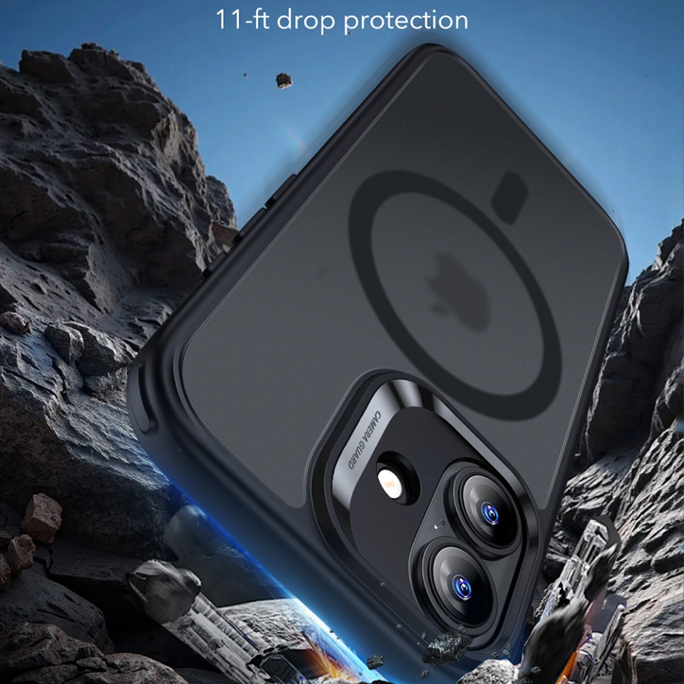 Husa pentru iPhone 17, slim, ESR Classic Hybrid HaloLock, Negru frost - 1 | YEO