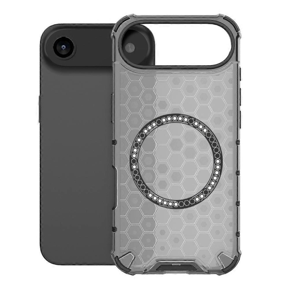 Husa pentru iPhone Air, SKYDDAR INNOVATION, HoneyComb Shield MagSafe, Negru, set cu sticker - 1 | YEO