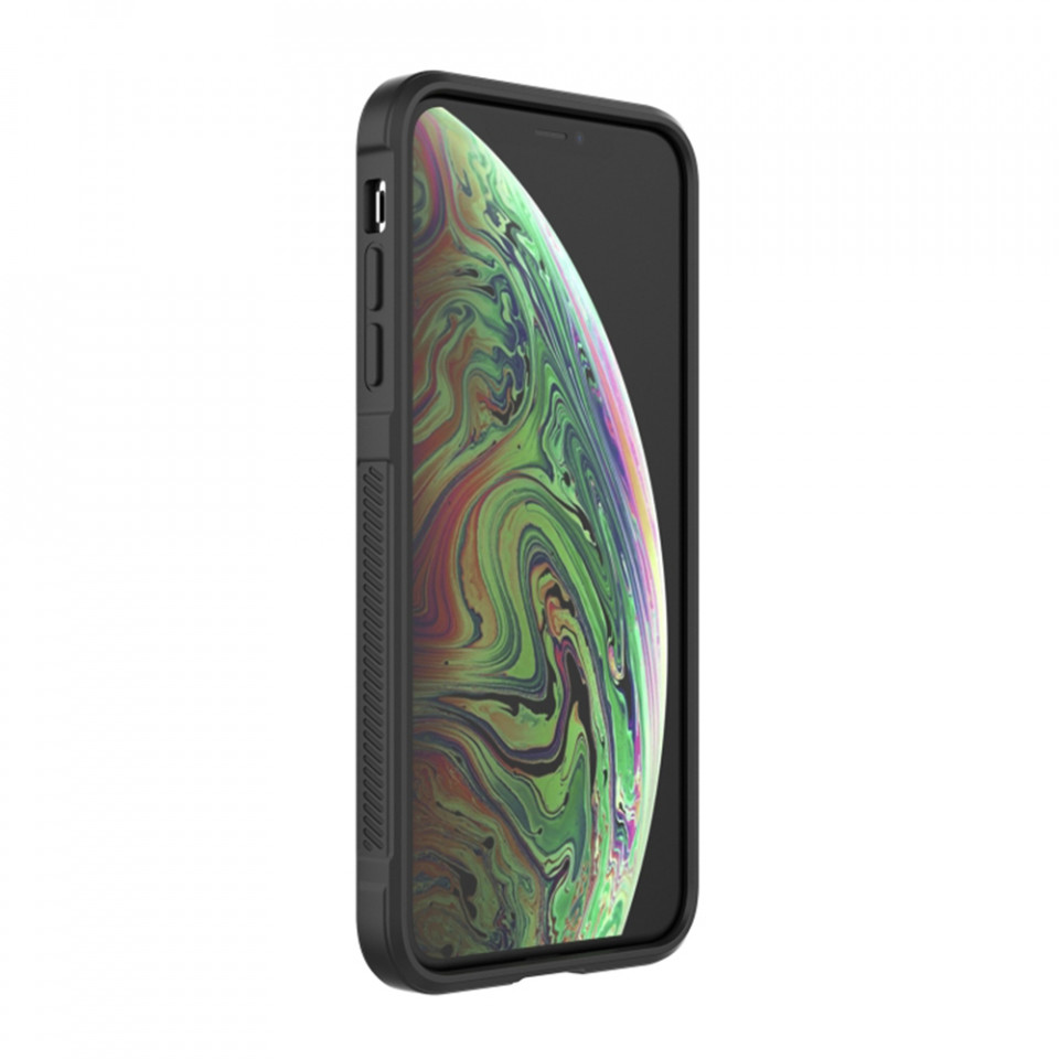 Husa pentru iPhone X, iPhone 10 / XS eleganta, din silicon mat, SKDR Vogue - Negru - 2 | YEO