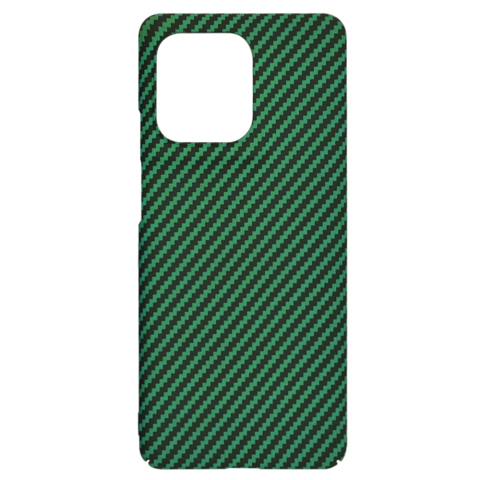 Husa pentru Motorola Edge 50 Pro, Finisaj Premium cu Textura de Carbon, Design Elegant, SKDR CarbonFlex - Verde - 3 | YEO