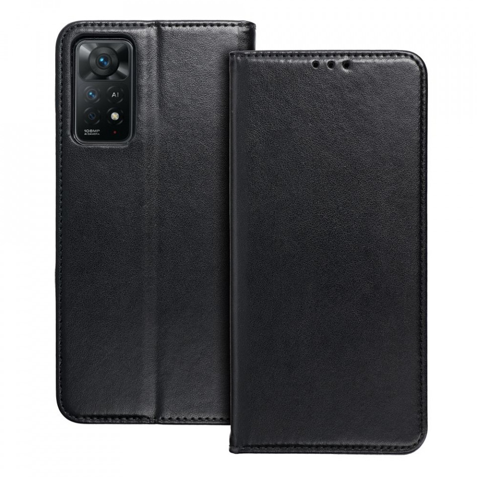 Husa pentru Motorola Moto E22 / E22i tip carte, Skyddar Smart Magnet - Negru - 2 | YEO