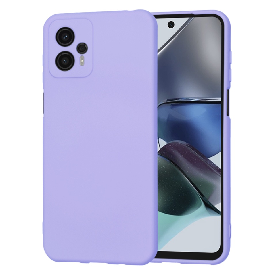 Husa pentru Motorola Moto G23 din Silicon Catifelat, Protectie Premium, Skyddar SoftElegance - Violet
