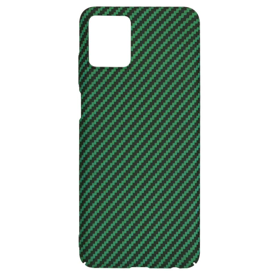 Husa pentru Motorola Moto G32, Finisaj Premium cu Textura de Carbon, Design Elegant, SKDR CarbonFlex - Verde - 3 | YEO