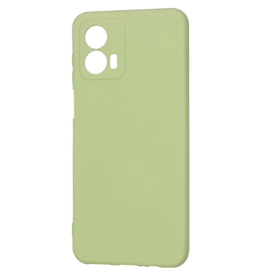 Husa pentru Motorola Moto G53, SKYDDAR INNOVATION, din Silicon Catifelat, SoftElegance, set cu sticker, Verde - 3 | YEO