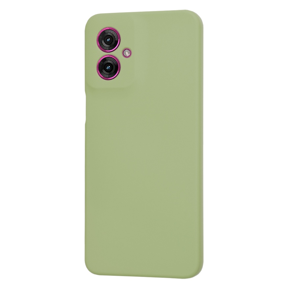 Husa pentru Motorola Moto G55 din Silicon Catifelat, Protectie Premium, Skyddar SoftElegance - Verde - 3 | YEO