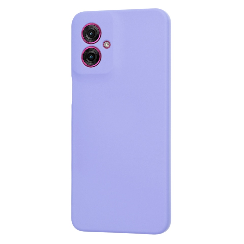 Husa pentru Motorola Moto G55 din Silicon Catifelat, Protectie Premium, Skyddar SoftElegance - Violet - 3 | YEO