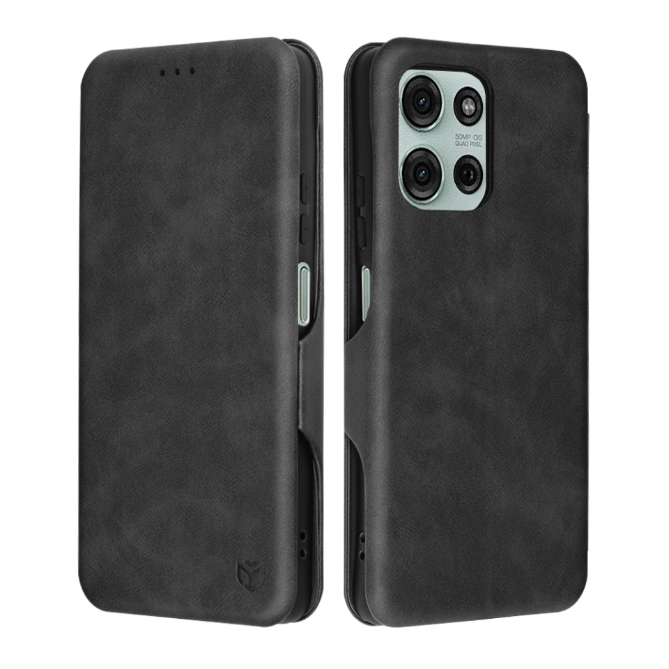 Husa pentru Motorola Moto G75, SKYDDAR INNOVATION, Safe Wallet tip carte din Piele Ecologica, Suport Carduri, Inchidere Magnetica, set cu sticker, [Culoare necunoscută]