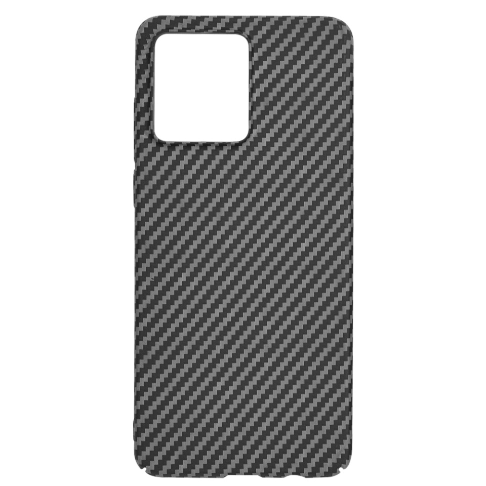 Husa pentru Motorola Moto G84, Finisaj Premium cu Textura de Carbon, Design Elegant, SKDR CarbonFlex - Negru - 3 | YEO