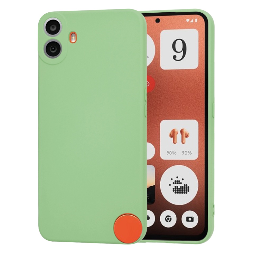 Husa pentru Nothing CMF Phone 1 din Silicon Catifelat, Protectie Premium, Skyddar SoftElegance - Verde deschis - 6