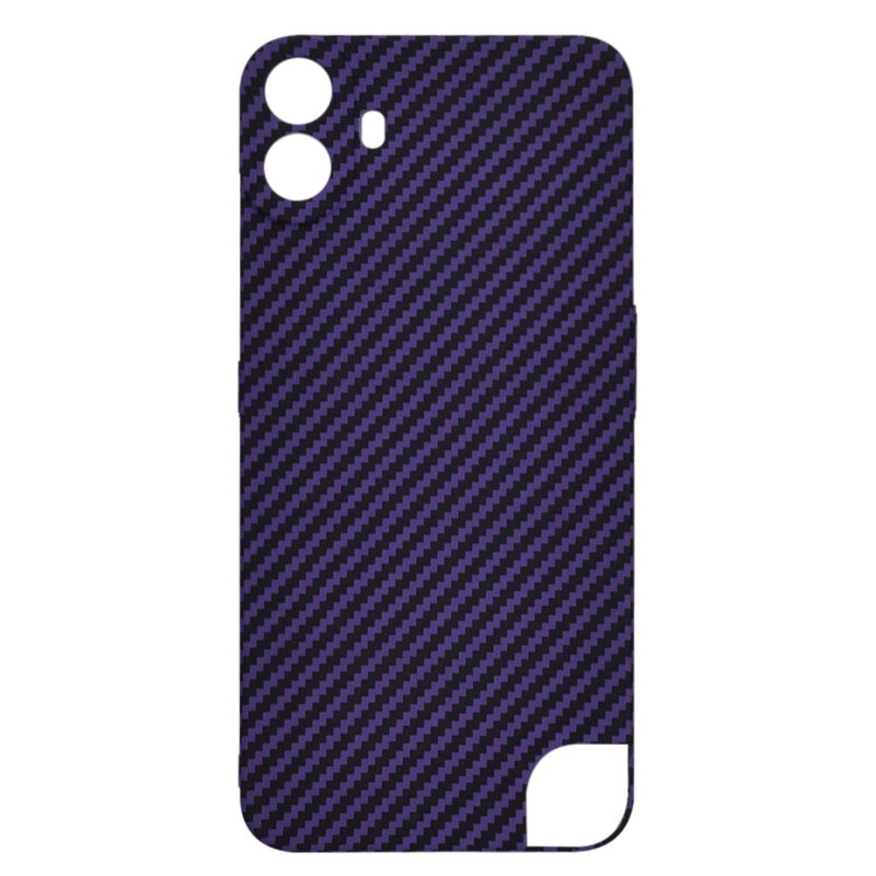 Husa pentru Nothing CMF Phone 1, Finisaj Premium cu Textura de Carbon, Design Elegant, SKDR CarbonFlex - Mov - 2 | YEO