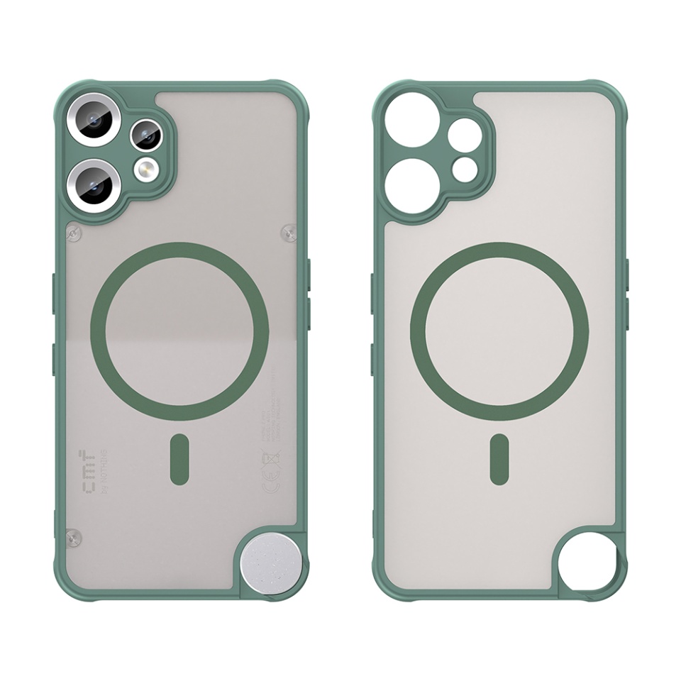 Husa pentru Nothing CMF Phone 2 Pro, SKYDDAR INNOVATION, HaloFrost MagSafe II, Antisoc, set cu sticker, Verde - 1 | YEO