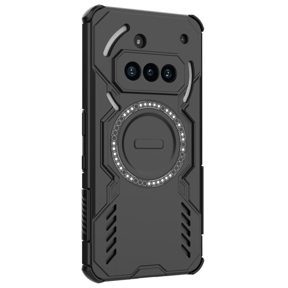 Husa pentru Nothing Phone (3a), SKYDDAR INOVATION, ArmorMag, Magsafe, set cu sticker, Negru - 2 | YEO