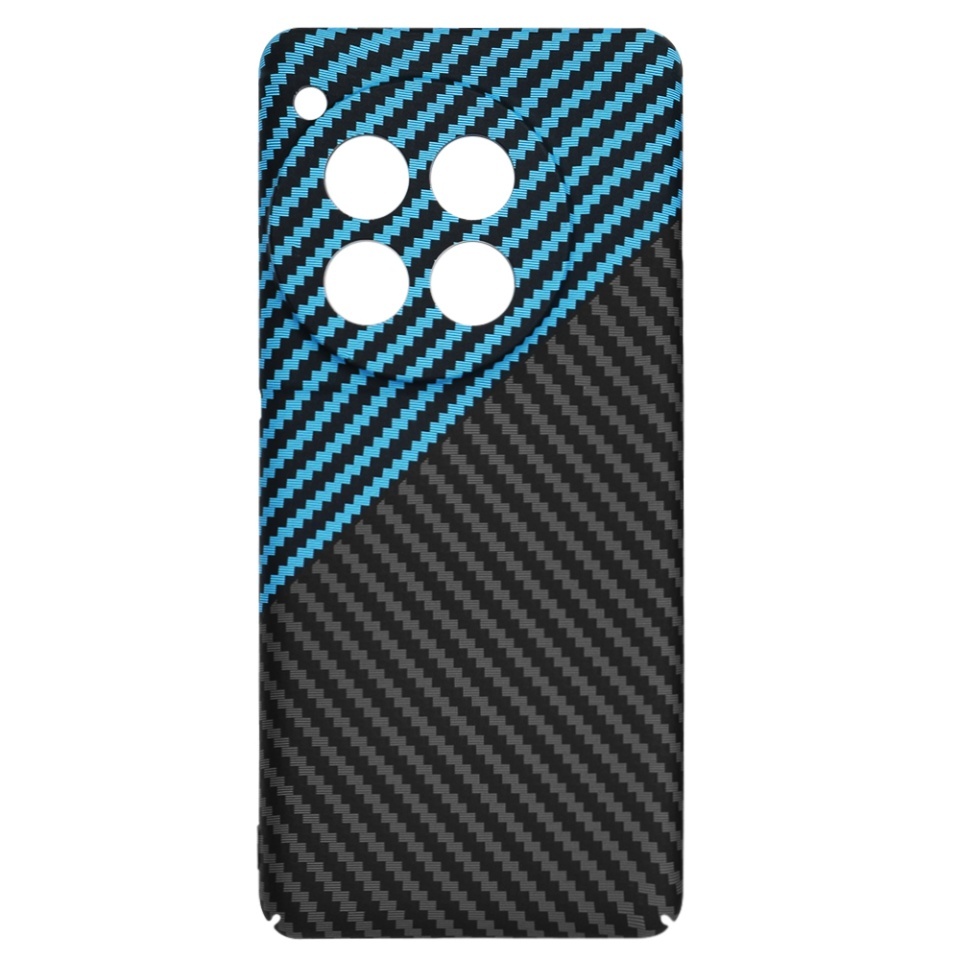 Husa pentru OnePlus 12, SKYDDAR INNOVATION, textura carbon, Carbonite FiberShell, set cu sticker, [Culoare necunoscută], - 3 | YEO