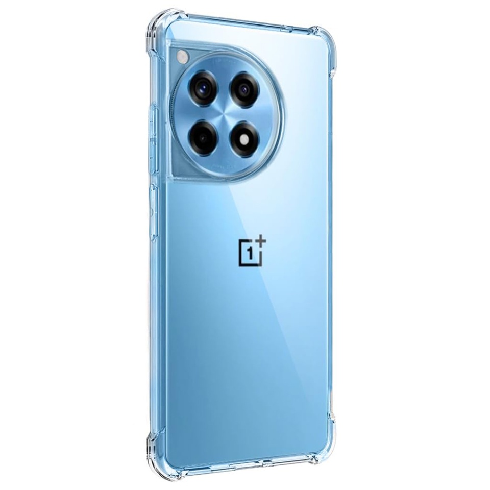 Husa pentru OnePlus 12R , SKYDDAR INNOVATION, Shockproof Clear din Silicon Slim, Transparenta, set cu sticker - 1 | YEO