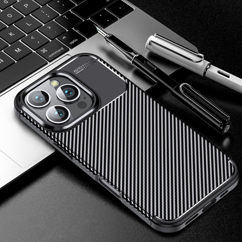 Husa pentru OnePlus 13, SKYDDAR INNOVATION, CarbonFiber, Antisoc, Negru, set cu sticker - 2 | YEO