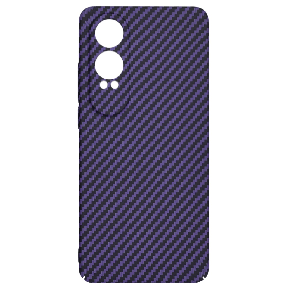 Husa pentru OnePlus Nord CE4 Lite, Finisaj Premium cu Textura de Carbon, Design Elegant, SKDR CarbonFlex - Mov - 3 | YEO