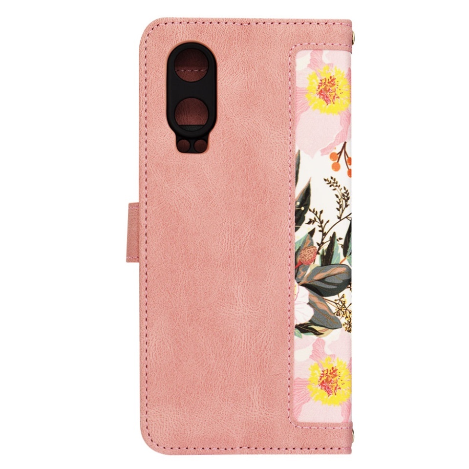Husa pentru OnePlus Nord CE4 Lite, SKYDDAR INNOVATION, Flipcraft din Piele Ecologică, Stand Integrat, Buzunare pentru Carduri, set cu sticker, Roz - 2 | YEO