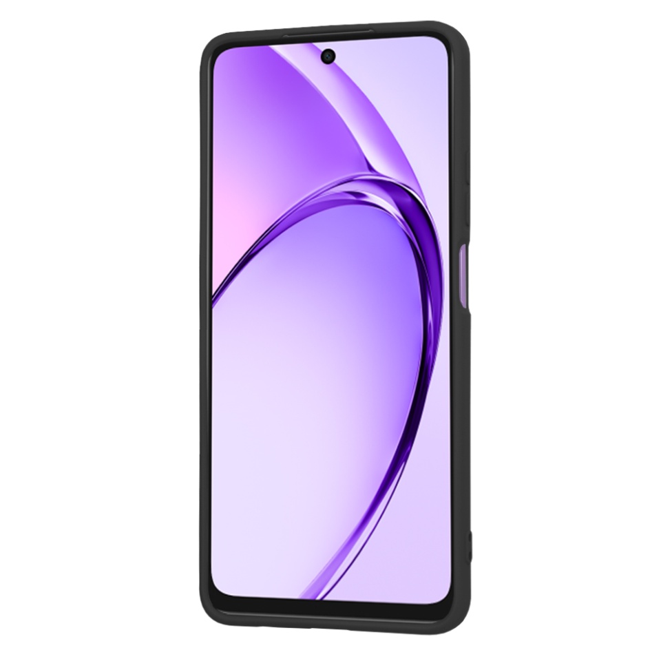 Husa pentru Oppo A40 4G / A60 5G din Silicon Catifelat, Protectie Premium, Skyddar SoftElegance - Negru - 1 | YEO