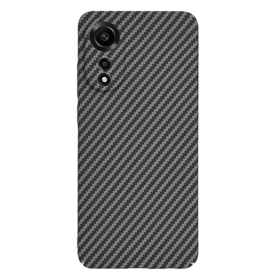 Husa pentru Oppo A78 4G, Finisaj Premium cu Textura de Carbon, Design Elegant, SKDR CarbonFlex - Negru - 2 | YEO