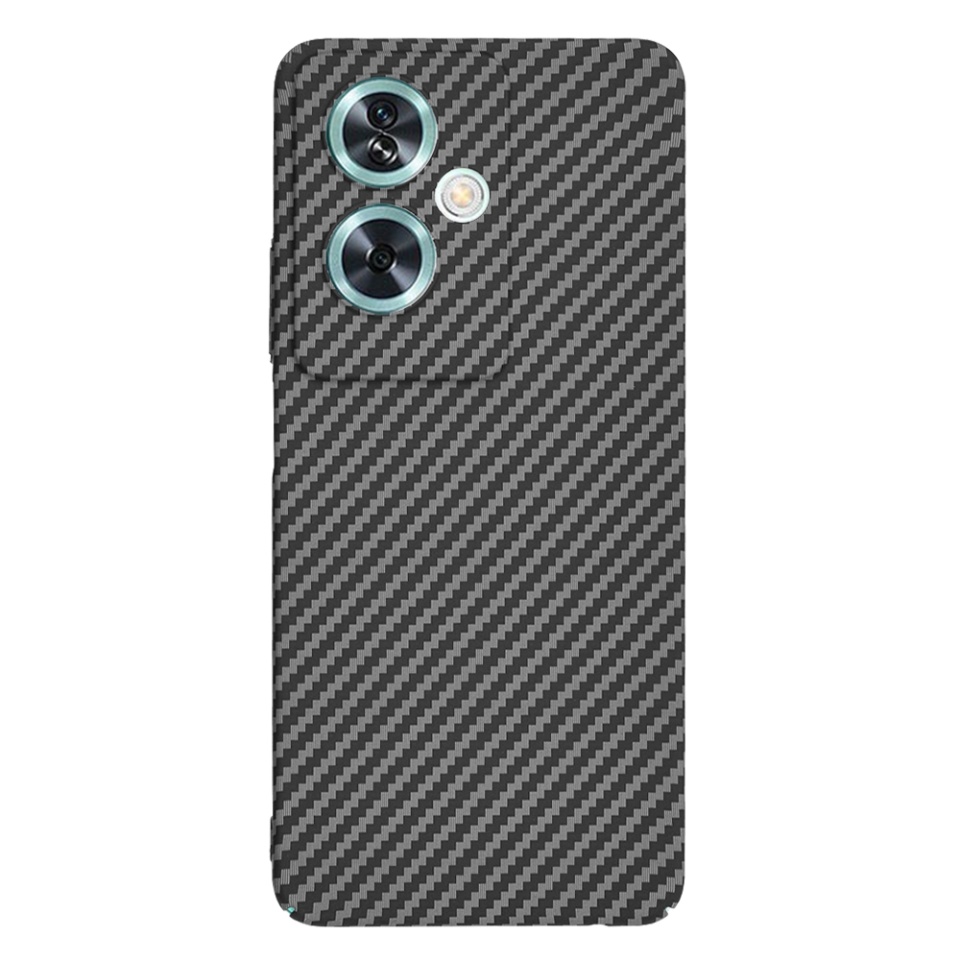 Husa pentru Oppo A79 5G / OnePlus Nord N30 SE, Finisaj Premium cu Textura de Carbon, Design Elegant, SKDR CarbonFlex - Negru - 2 | YEO