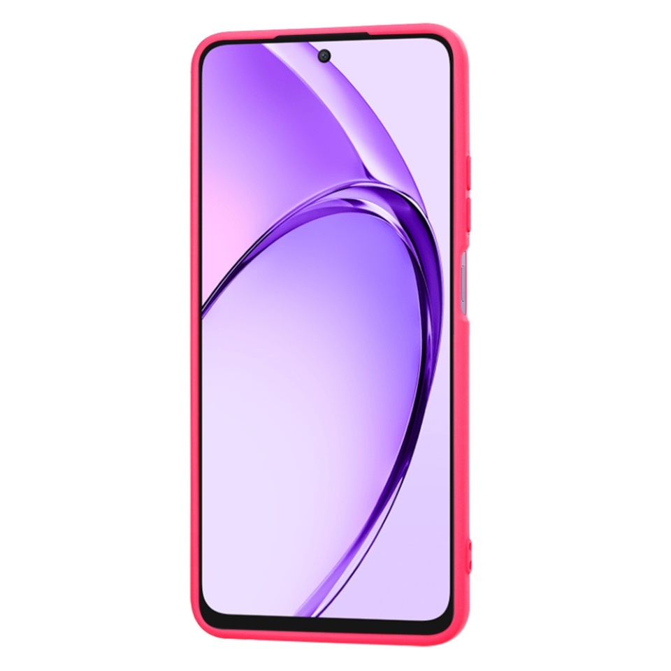 Husa pentru Oppo A80 5G, SKYDDAR INNOVATION, din Silicon Catifelat, SoftElegance, set cu sticker, Fucsia - 1 | YEO