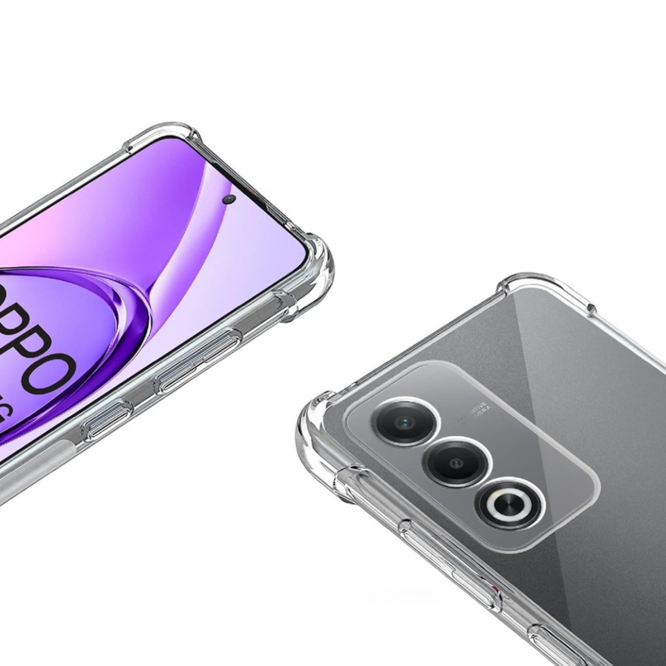 Husa pentru Oppo A80 5G , SKYDDAR INNOVATION, Shockproof Clear din Silicon Slim, Transparenta, set cu sticker - 2 | YEO