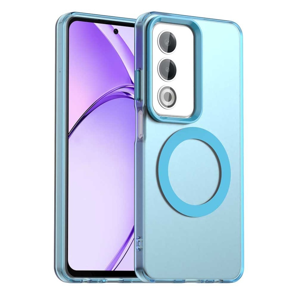Husa pentru Oppo A80 5G, SKYDDAR INOVATION, CandyCase, Magsafe, set cu sticker, Albastru