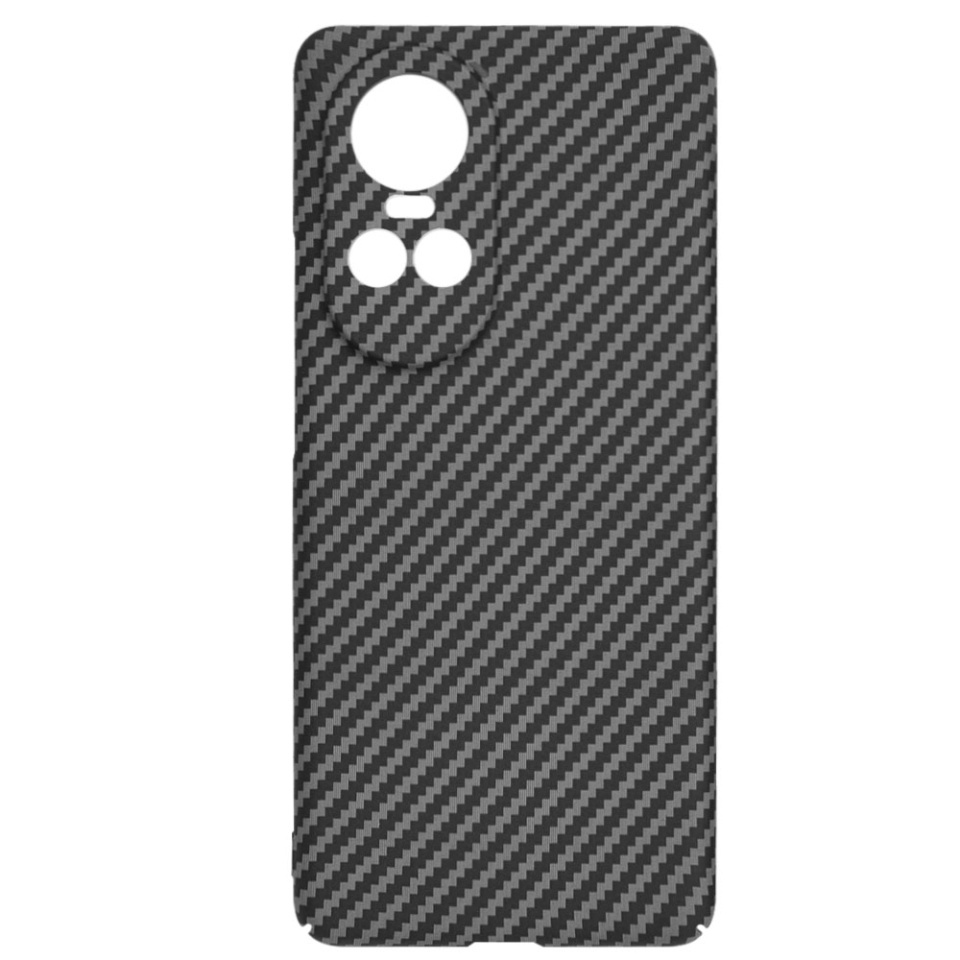 Husa pentru Oppo Reno10 / Reno10 Pro, SKYDDAR INNOVATION, textura carbon, Carbonite FiberShell, set cu sticker, Negru, - 3 | YEO