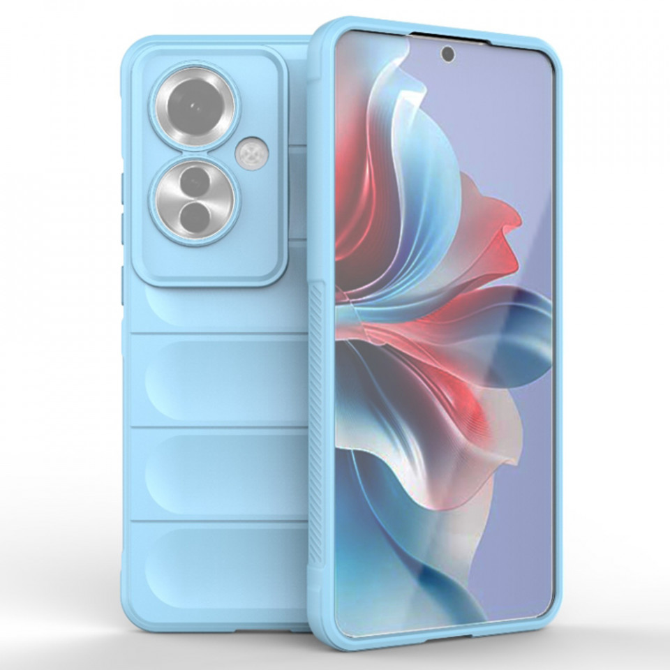 Husa pentru Oppo Reno11 F eleganta, din silicon mat, SKDR Vogue - Bleu