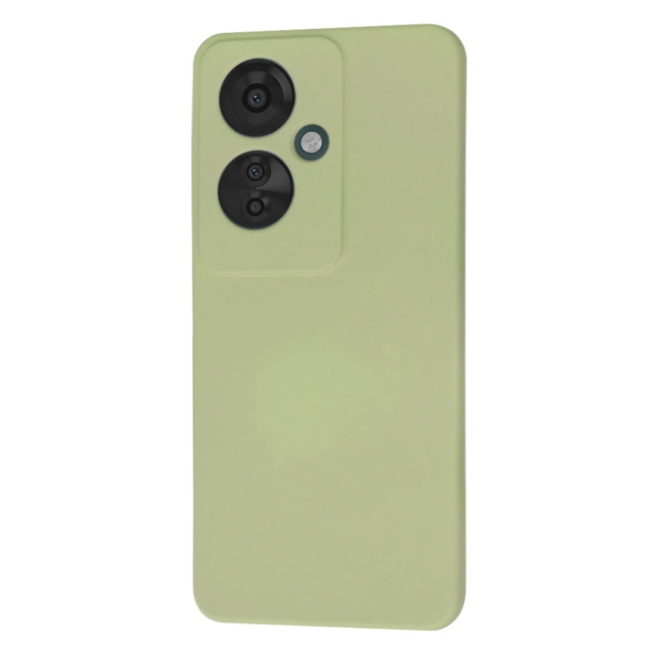 Husa pentru Oppo Reno11 F, SKYDDAR INNOVATION, din Silicon Catifelat, SoftElegance, set cu sticker, Verde - 2 | YEO
