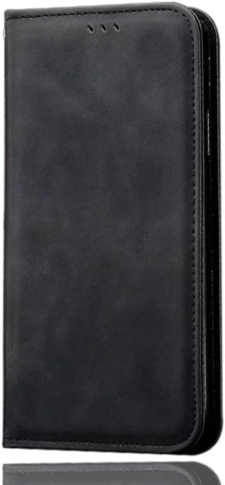 Husa pentru Oppo Reno12 F 5G / Reno12 FS / Reno12 F 4G tip Carte, din piele Eco Premium, cu Portofel Interior, SKYDDAR Soft Wallet - Negru