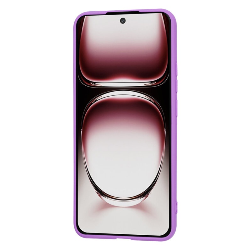 Husa pentru Oppo Reno12 Pro din Silicon Catifelat, Protectie Premium, Skyddar SoftElegance - Mov - 1 | YEO
