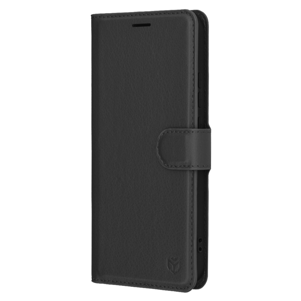 Husa pentru Oppo Reno13, SKYDDAR INNOVATION, Leather Wallet, tip Carte cu Portofel Interior, Finisaje Premium, set cu sticker, Negru - 3 | YEO