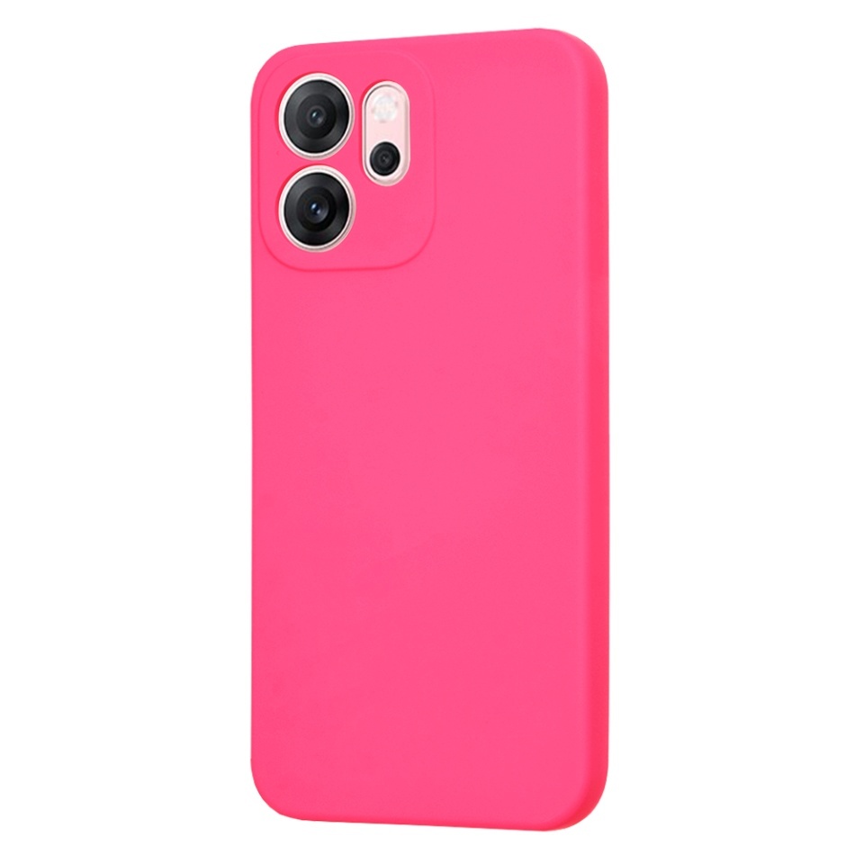 Husa pentru Oppo Reno14 F, SKYDDAR INNOVATION, din Silicon Catifelat, SoftElegance, set cu sticker, Fucsia - 2 | YEO