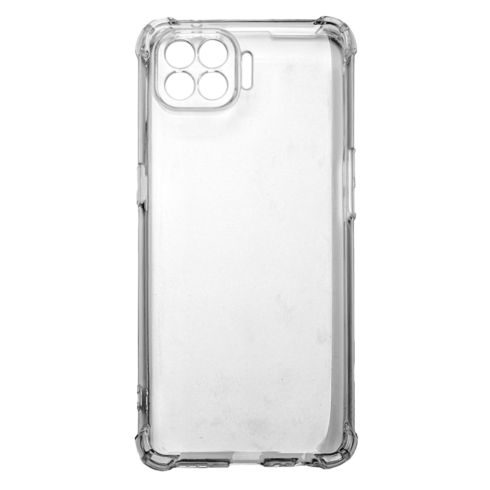 Husa pentru Oppo Reno4 Lite , SKYDDAR INNOVATION, Shockproof Clear din Silicon Slim, Transparenta, set cu sticker - 2 | YEO