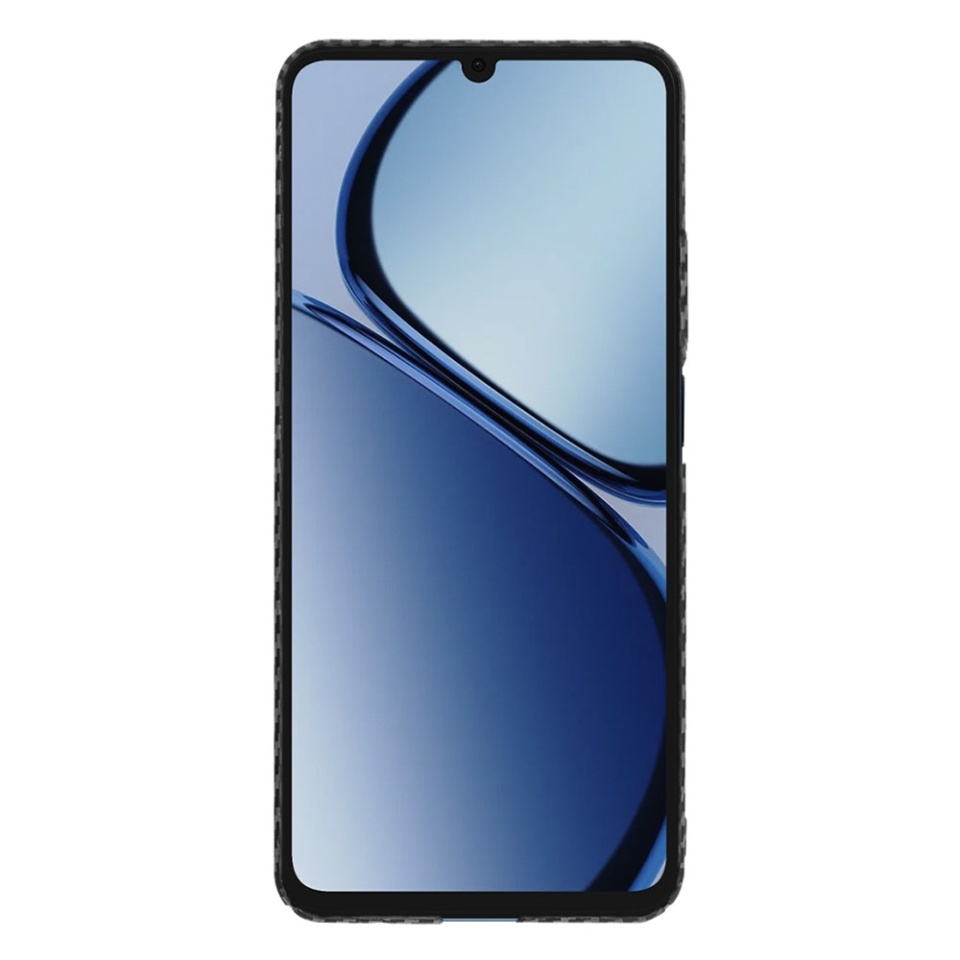 Husa pentru Realme C63 / C61, Finisaj Premium cu Textura de Carbon, Design Elegant, SKDR CarbonFlex - Negru - 1 | YEO