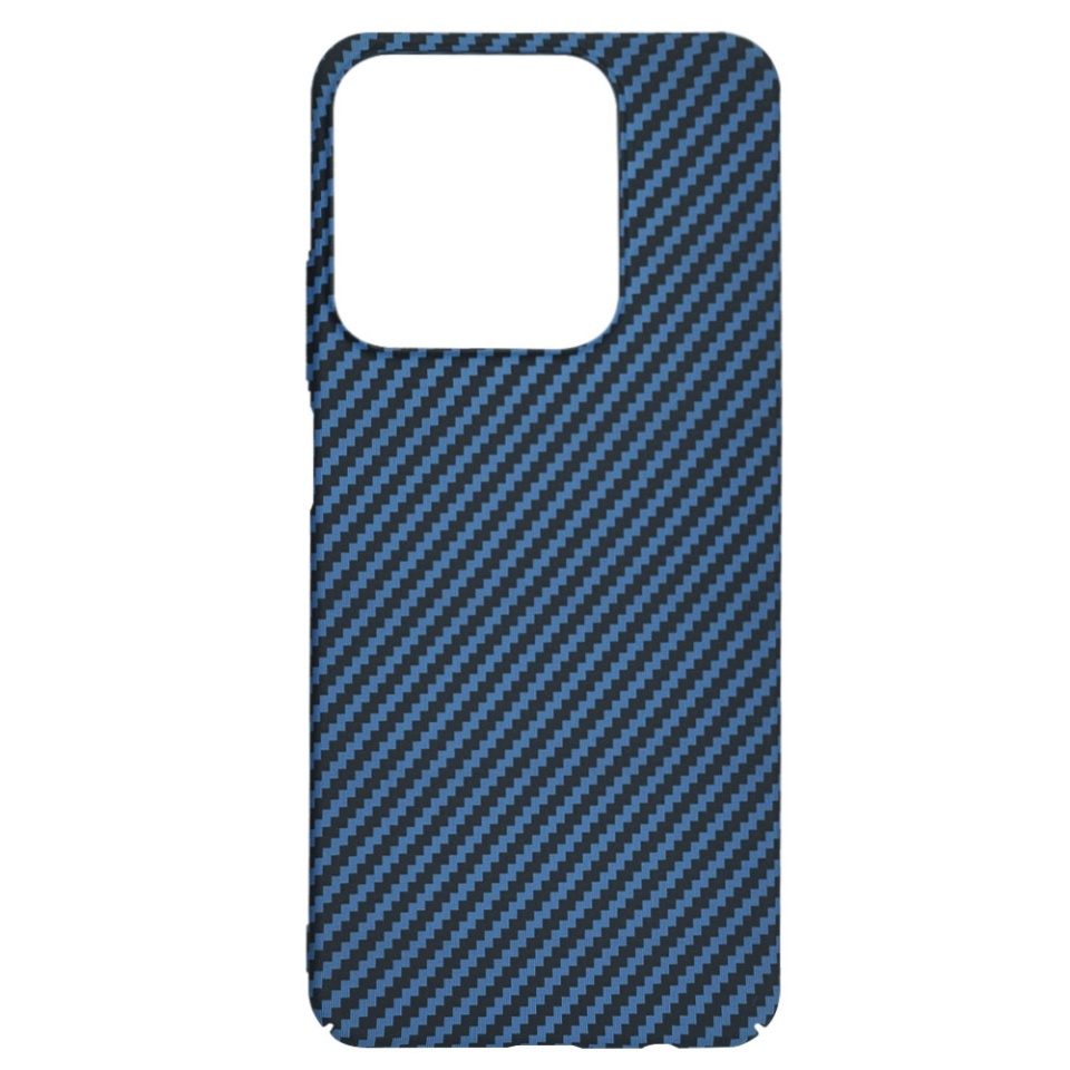 Husa pentru Realme C63 / C61, Finisaj Premium cu Textura de Carbon, Design Elegant, SKDR CarbonFlex - Cyan - 3 | YEO