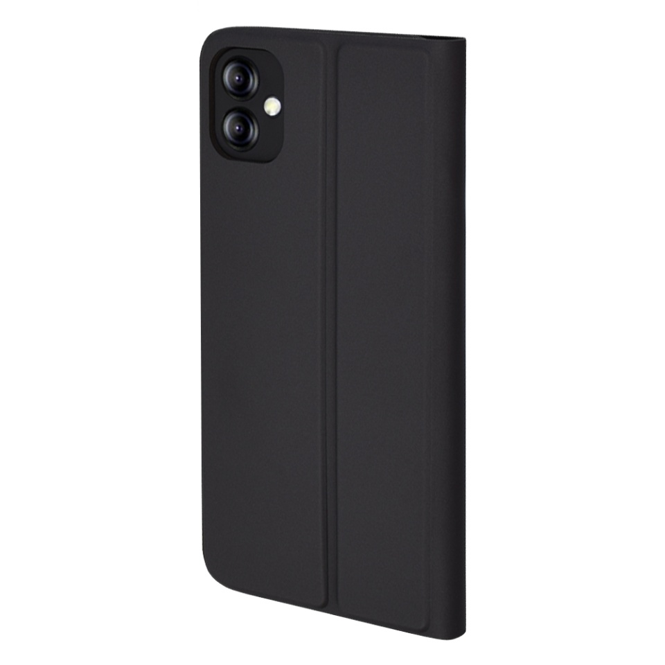Husa pentru Samsung Galaxy A04e / Galaxy M04, SKYDDAR INNOVATION, Magskin Book, tip Carte cu Portofel Interior, set cu sticker, Negru - 2 | YEO