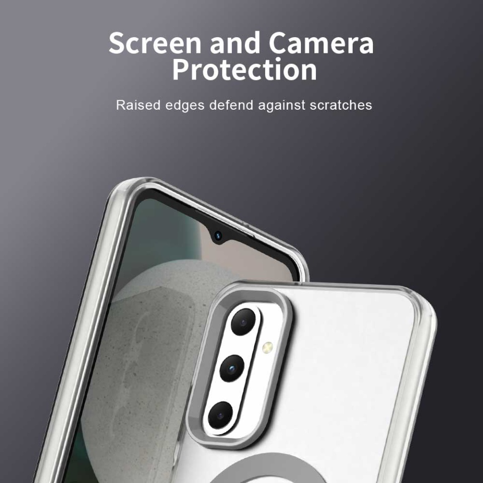 Husa pentru Samsung Galaxy A05s, SKYDDAR INOVATION, CandyCase, Magsafe, set cu sticker, Alb - 1 | YEO