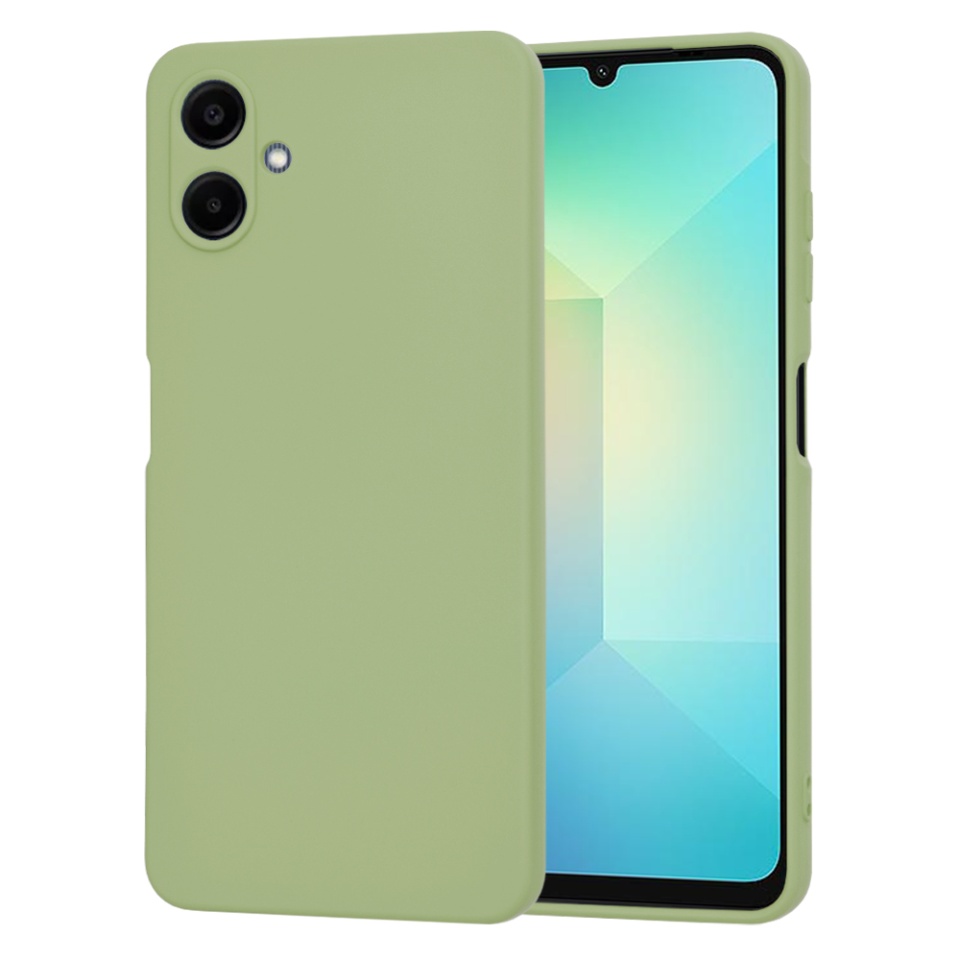 Husa pentru Samsung Galaxy A06 din Silicon Catifelat, Protectie Premium, Skyddar SoftElegance - Verde