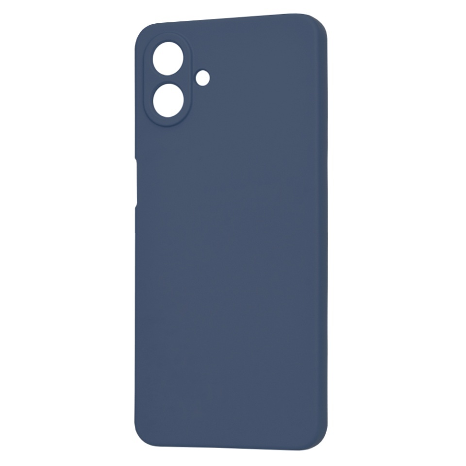 Husa pentru Samsung Galaxy A07 4G, SKYDDAR INNOVATION, din Silicon Catifelat, SoftElegance, set cu sticker, Bleumarin - 3 | YEO